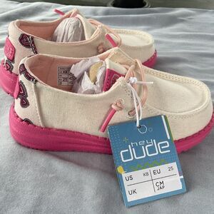 Hey Dudes Wendy Youth Hearts Slip On Shoes